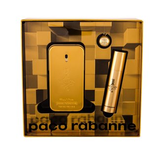 Paco Rabanne 1 Million toaletní voda 50 ml + toaletní voda 10 ml + klíčenka