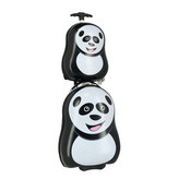 Cestovní dětský kufr na kolečkách + batoh (2v1) PANDA