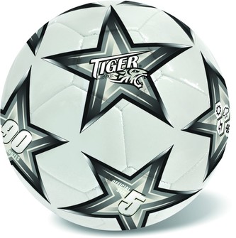 Míč kožený fotbalový stříbrný č.5