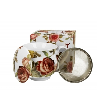 Porcelánový hrnek buclák Kasandra 530 ml v dárkové krabičce