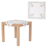 Ubrus,máky v růžových barvách, 80x80cm, 100% polyester.