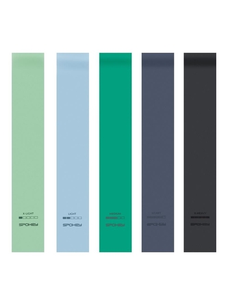 Spokey - ARTIO Set sada posilovacích gum 5 ks + obal fitness rubber set