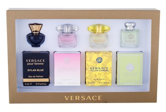 Versace Mini Set 1 edt Versense 5 ml + edt Yellow Diamond 5 ml + edt Bright Crystal 5 ml + edp Dylan Blue 5 ml