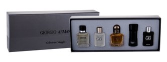 Giorgio Armani Mini Set edt Eau Pour Homme (2013) 7 ml + edt Acqua di Gio 5 ml + edt Emporio Stronger with You 7 ml + edt Code Pour Homme 4 ml + edp Acqua di Gio Profumo 5 ml