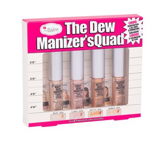 TheBalm Mary-Dew Manizer rozjasňovač 2,1 ml + rozjasňovač Cindy-Dew Manizer 2,1 ml + rozjasňovač Betty-Dew Manizer 2,1 ml + rozjasňovač Bonnie-Dew Manizer 2,1 ml