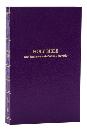 KJV Holy Bible: Pocket New Testament with Psalms and Proverbs, Purple Softcover, Red Letter, Comfort Print: King James V