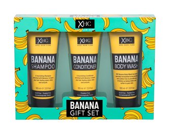Xpel Banana šampon 100 ml + kondicionér 100 ml + sprchový gel 100 ml