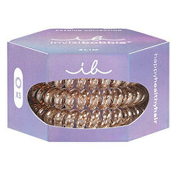 Invisibobble Gumička do vlasů Slim Premium Bronze me Pretty 3 ks woman