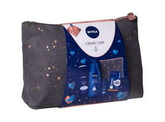 Nivea Body Milk tělové mléko 400 ml + sprchový krém Creme Care 250 ml + roll-on Protect & Care 50 ml + balzám na rty Labello Original 4,8 g + kosmetická taštička