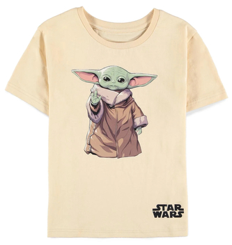 Dětské tričko Star Wars|Hvězdné války: TV seriál The Mandalorian The Child (134-140 cm) béžová bavlna