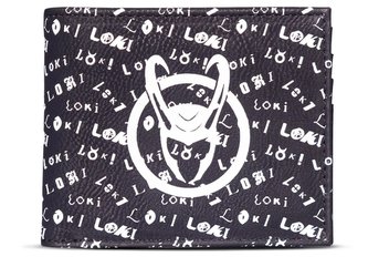 Otevírací peněženka Marvel|Loki: Logo (10 x 9 x 2 cm)