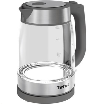 Tefal Glass KI740B30 rychlovarná konvice, 2200 W, automatické vypnutí, 1.7 l,  šedá