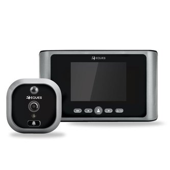 Kukátko dveřní digitální GREETER PLUS_R06 šedá