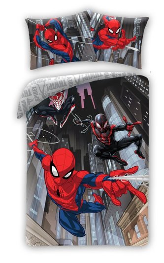 HALANTEX Povlečení Spiderman City  Bavlna, 140/200, 70/90 cm