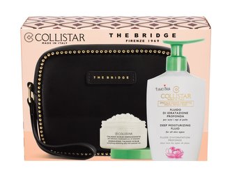Collistar Special Perfect Body hydratační tělový fluid 400 ml + tělový peeling Energizing Talasso 150 g + kosmetická taška The Bridge