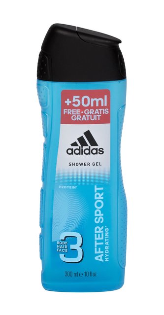 Adidas After Sport Sprchový gel 3in1 300 ml pro muže