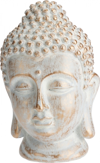 Buddha busta champagne 23,5x15x15 cm