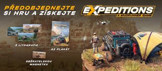 Expeditions: A MudRunner Game - Magnetka, plakát a 3x litografie