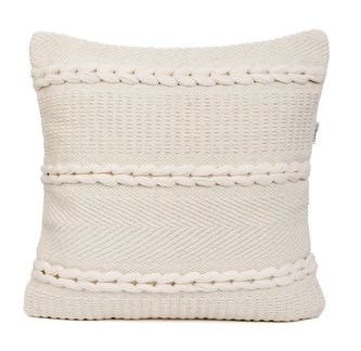 Dekorační polštář s výplní | FIERE | bavlna s proplétanými copánky| 45x45 cm | 877044 Homla