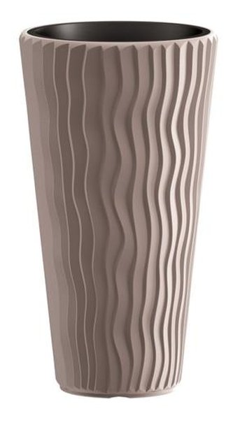 Květináč Prosperplast SANDY SLIM mocca 34,9 cm