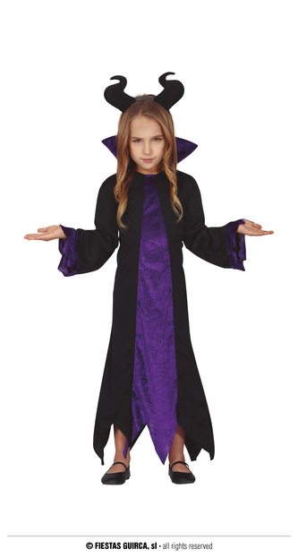 Královna černé magie Zloba kostým 7-9 let