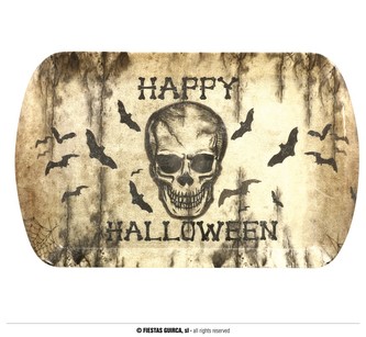 Tácek s lebkou 39x24 cm