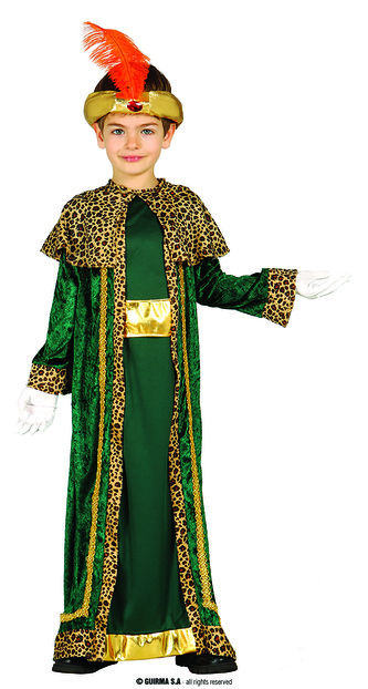 Kašpar - jeden ze tří králů dětský kostým 7-9 let