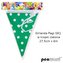 Girlanda flagi w kropki zielona 27.5cmx6m