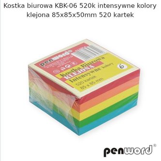 Kostka biurowa mix 85x85x50mm 520K