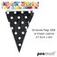 Girlanda flagi w kropki czarna 27.5cmx6m