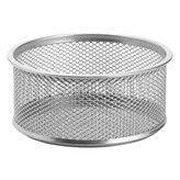 Drátěný kalíšek malý na sponky, stříbrný