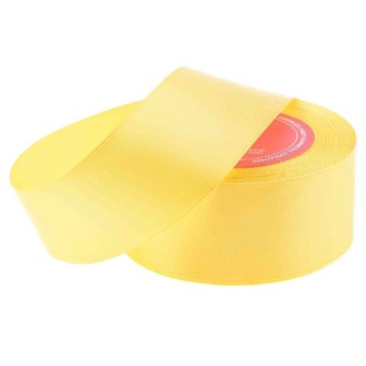 Stuha saténová 38 mm/32 m - žlutá