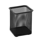 Drátěný kalíšek na tužky hranatý černý