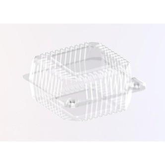 Krabička rPET s víkem 560/460 ml K24 - 50 ks