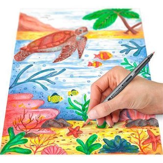 Štětcové fixy "Marsgraphic Duo", sada, 18 barev, 0,5-0,8/1,0-6,0 mm, oboustranné, STAEDTLER