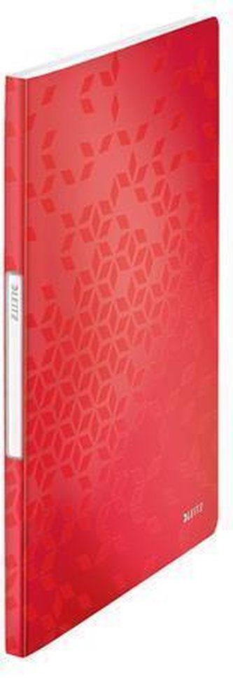 Katalogová kniha "Wow", červená, 20 kapes, A4, PP, LEITZ 46310026