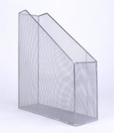 Stojan na časopisy drátěný, stříbrná, VICTORIA