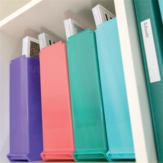 Stojan na časopisy "Colour'Ice", modrá, plastový, 68 mm, ESSELTE