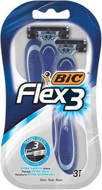 Pánský jednorázový holicí strojek "FLEX 3", 3 ks, BIC 9230432