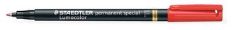 Permanentní popisovač "Lumocolor Special 319 F", červená, 0,6mm, STAEDTLER