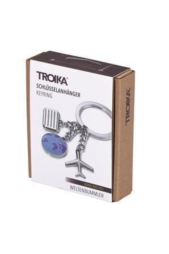 Klíčenka "World Traveler", 3 přívěšky, TROIKA