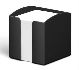 Stojánek na papírové bločky "ECO", černá, plast, 100 x 100 mm, DURABLE