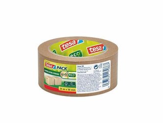 Balicí páska "Ultra Strong", hnědá, papír, 50 mm x 25 m, TESA