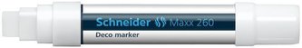 Křídový popisovač "Maxx 260", bílá, 2-15mm, tekutý, SCHNEIDER