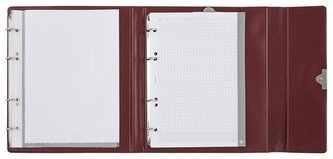 Konferenční desky, A5, koženka, PANTAPLAST "Optimus", tmavě červené