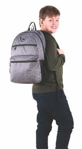 Batoh "Steph Black Army", šedá, s přihrádkou na notebook, PULSE 121918