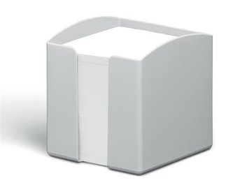 Stojánek na papírové bločky "ECO", šedá, plast, 100 x 100 mm, DURABLE
