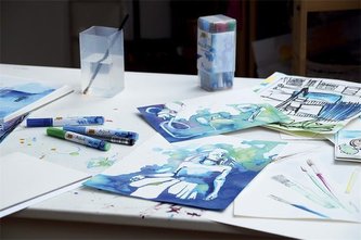 Sada Aqua marker SOLO GOYA - 11 barev + míchací marker, KREUL Sada Aqua marker SOLO GOYA - 11 barev + míchací marker, KREUL