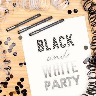 Linery "Pigment Liner", černá, sada 6ks, STAEDTLER