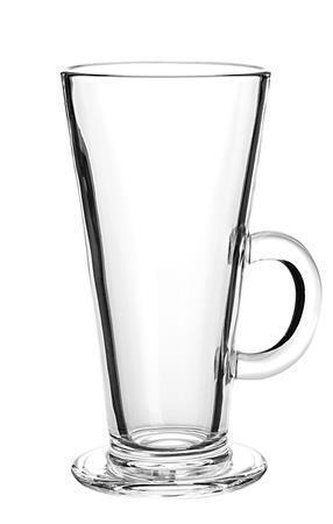 Sklenice na Caffé Latte, s ouškem, 25 cl, 6 ks